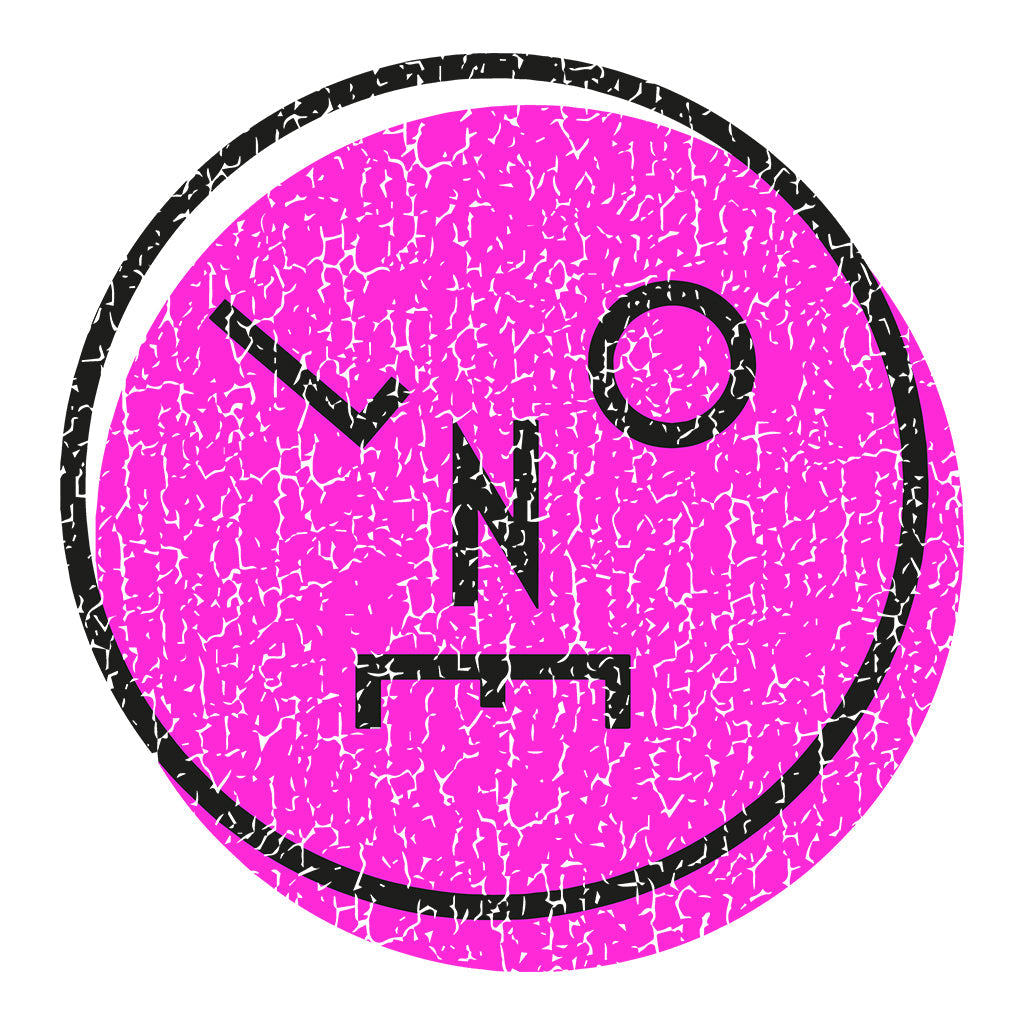 LNOE Circle Logo Distressed Pink Unisex Organic T-Shirt-LNOE-Essential Republik