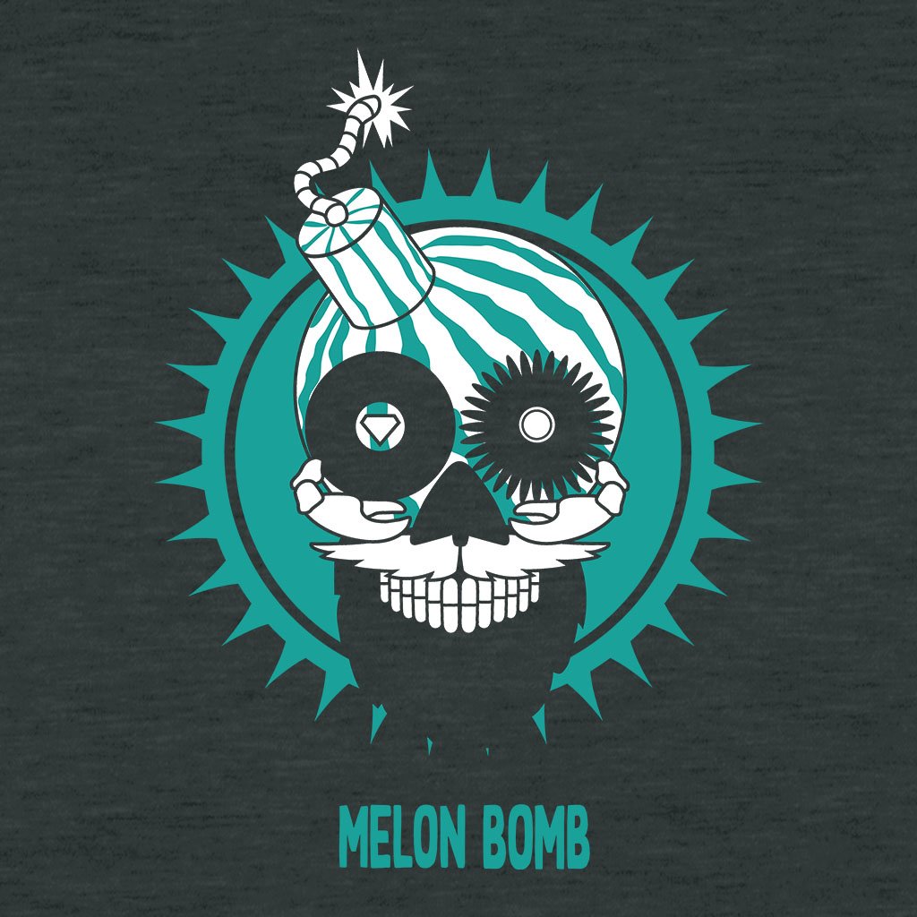 Melon Bomb Logo Men's Flyer Iconic Hoodie-Melon Bomb-Essential Republik