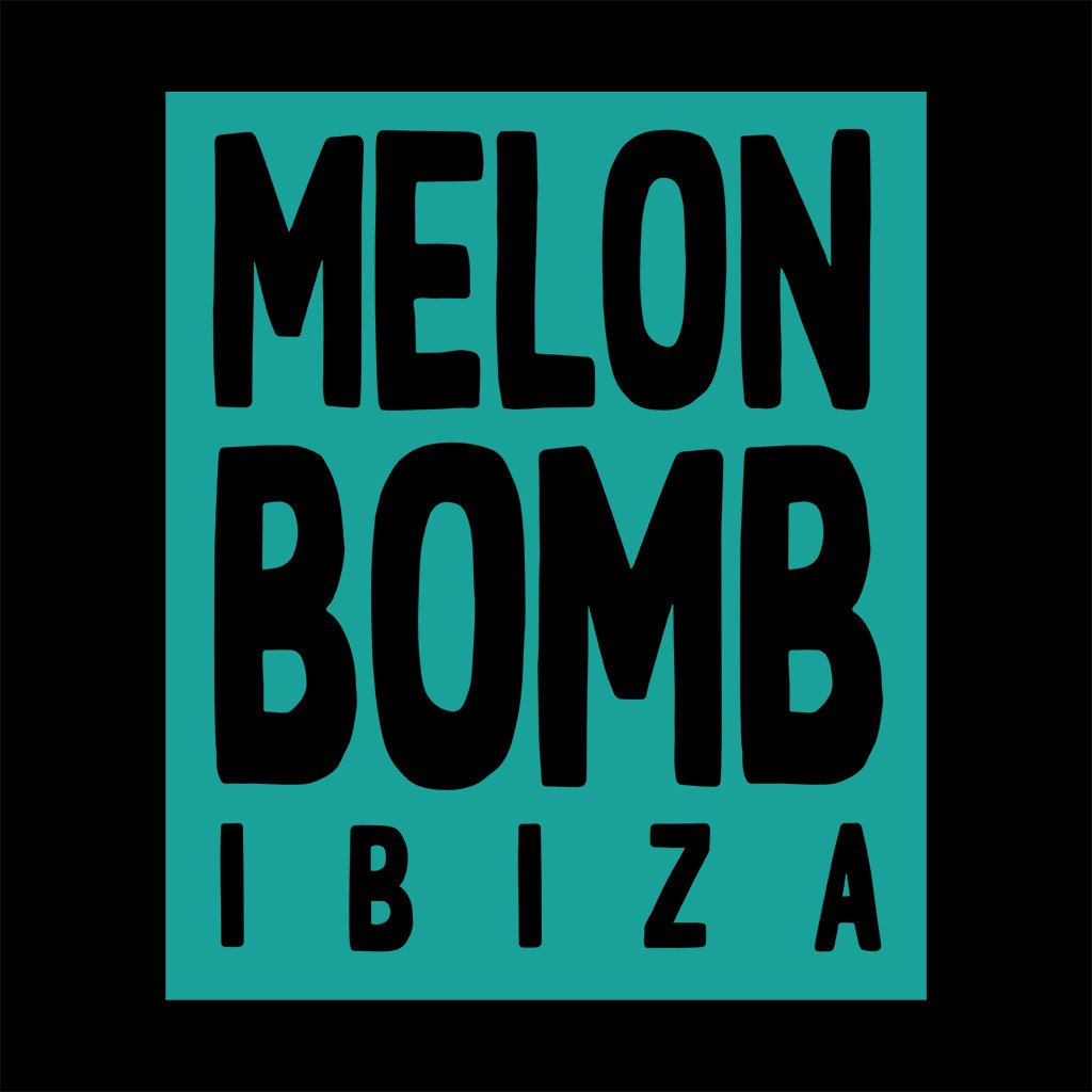 Melon Bomb Square Logo And Logo Front And Back Print Women's Casual T-Shirt-Melon Bomb-Essential Republik