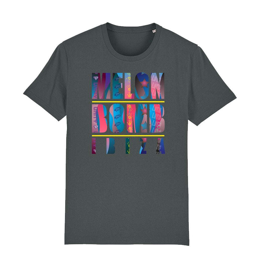 Melon Bomb Ibiza 2021 Light Logo Men's Organic T-Shirt-Melon Bomb-Essential Republik