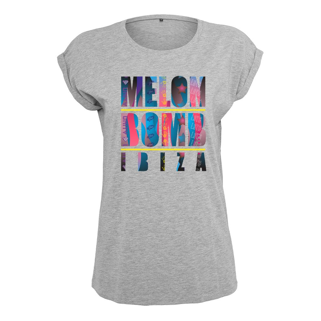 Melon Bomb Ibiza 2021 Dark Logo Women's Casual T-Shirt-Melon Bomb-Essential Republik