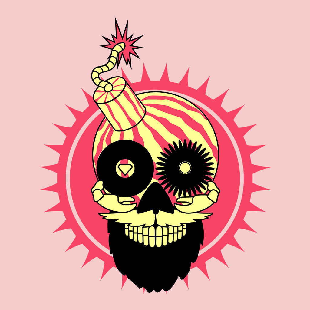 Melon Bomb Pink Skull Logo Kid's Organic T-Shirt-Melon Bomb-Essential Republik