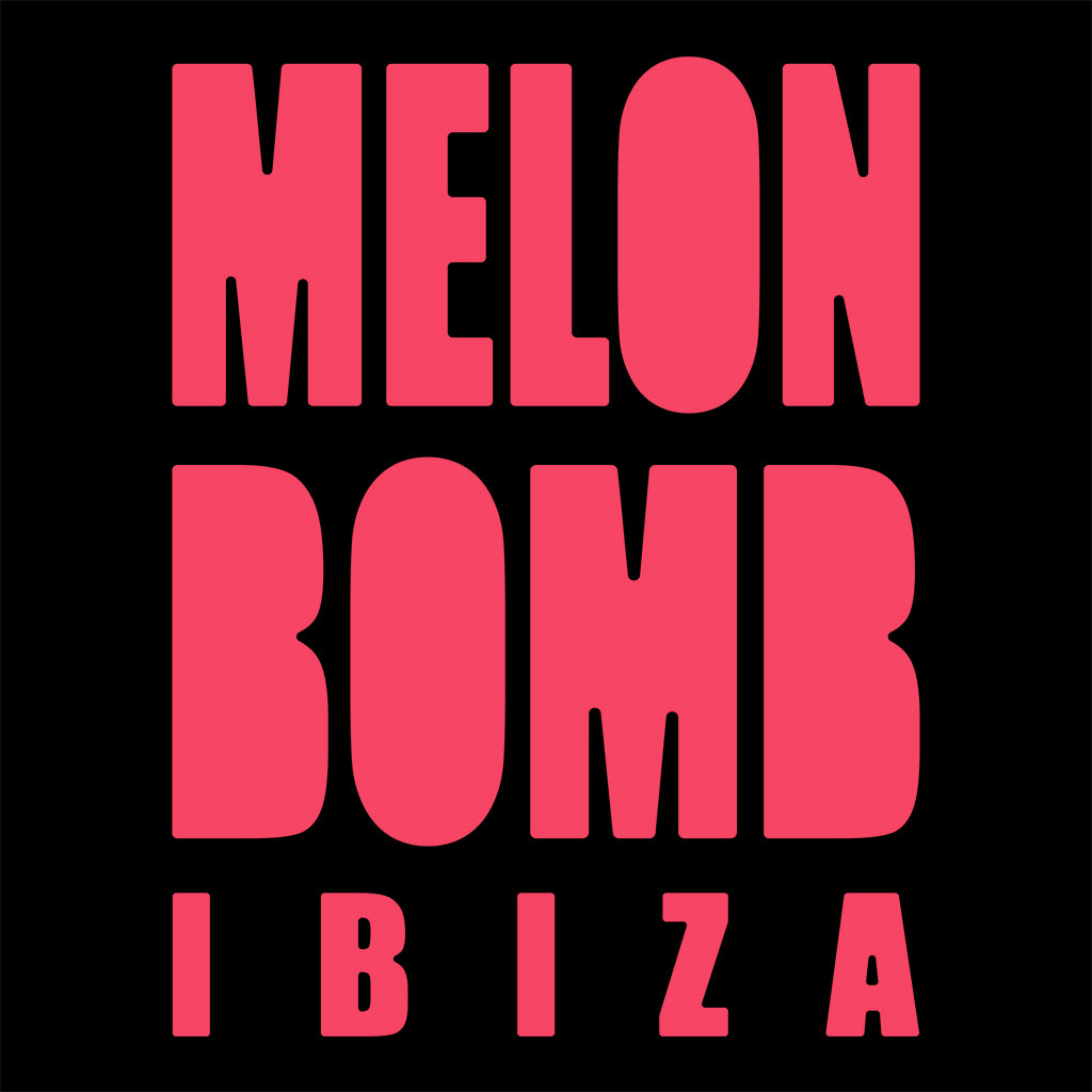 Melon Bomb Pink Square Logo Unisex Cruiser Iconic Hoodie-Melon Bomb-Essential Republik