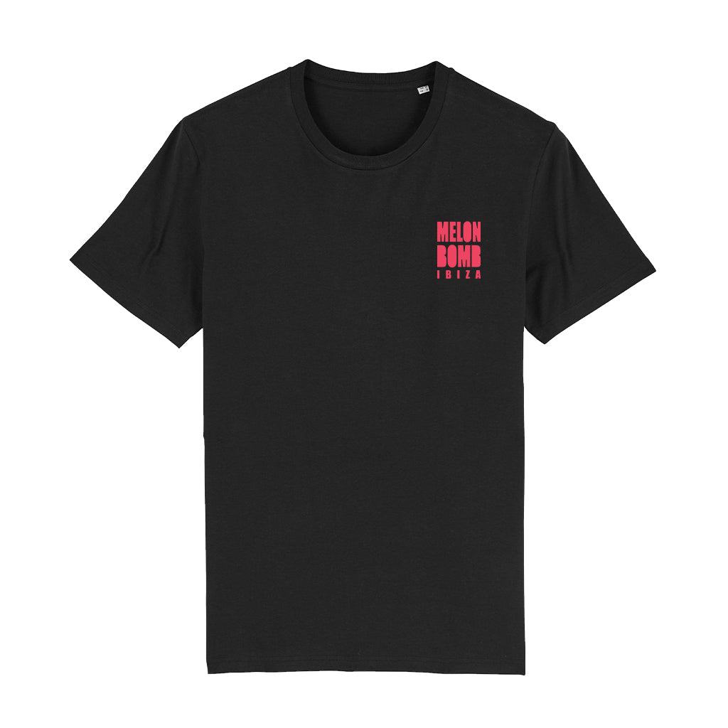 Melon Bomb Pink Square Logo Men's Organic T-Shirt-Melon Bomb-Essential Republik