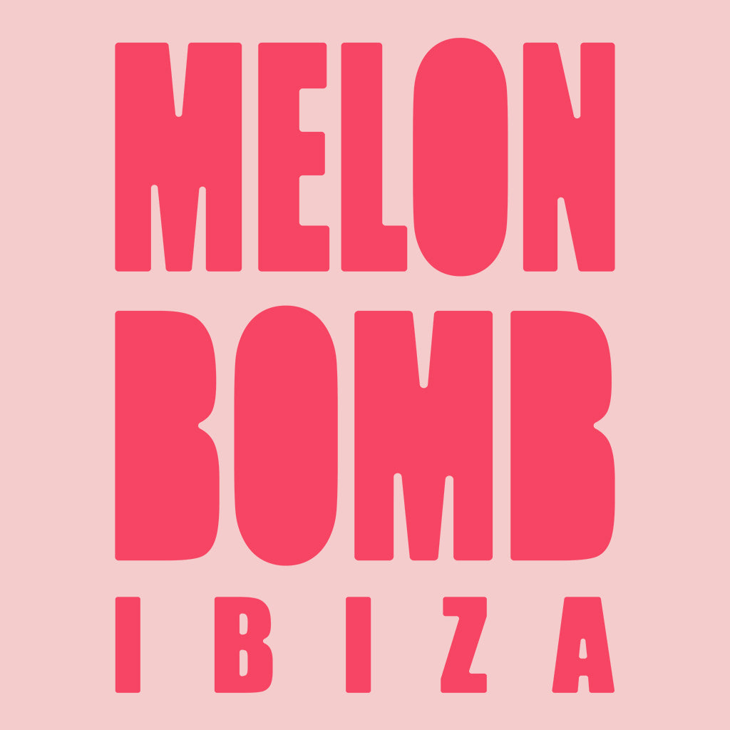 Melon Bomb Pink Logo Front And Back Print Women's Iconic Fitted T-Shirt-Melon Bomb-Essential Republik
