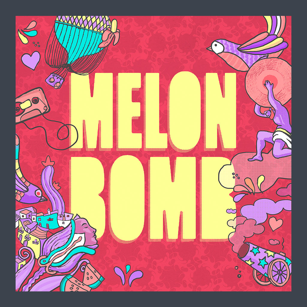 Melon Bomb Fiesta Logo Unisex Cruiser Iconic Hoodie-Melon Bomb-Essential Republik