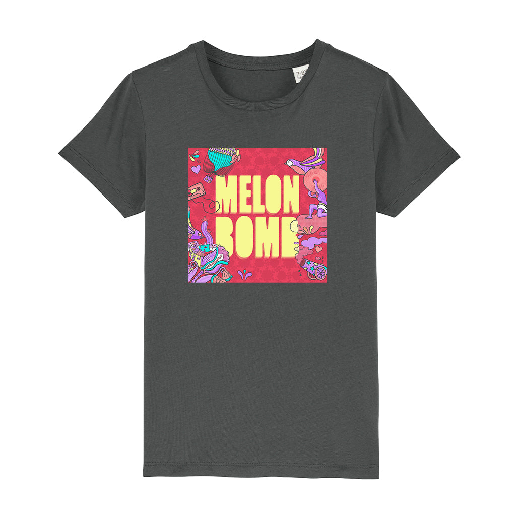 Melon Bomb Fiesta Logo Kid's Organic T-Shirt-Melon Bomb-Essential Republik