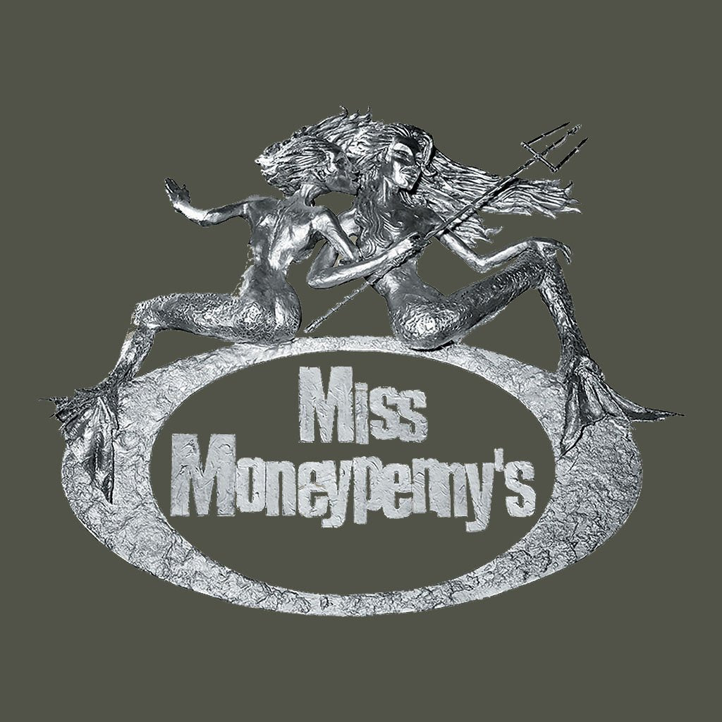 Miss Moneypenny's Silver Mermaid Logo Men's Organic T-Shirt-Miss Moneypenny's-Essential Republik