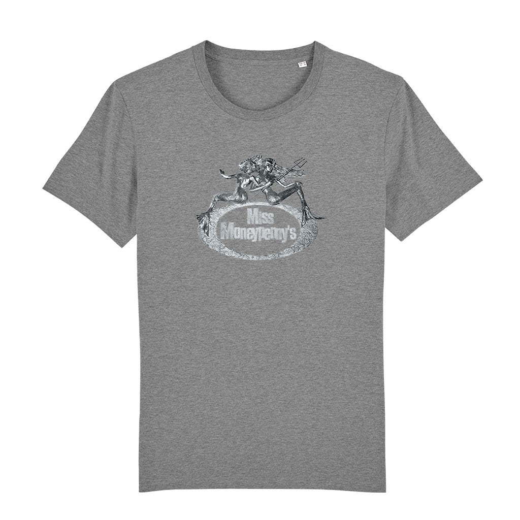 Miss Moneypenny's Silver Mermaid Logo Men's Organic T-Shirt-Miss Moneypenny's-Essential Republik