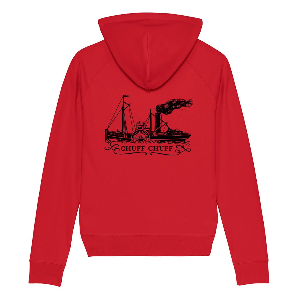 Miss Moneypenny's Chuff Chuff Front And Back Print Unisex Cruiser Iconic Hoodie-Miss Moneypenny's-Essential Republik