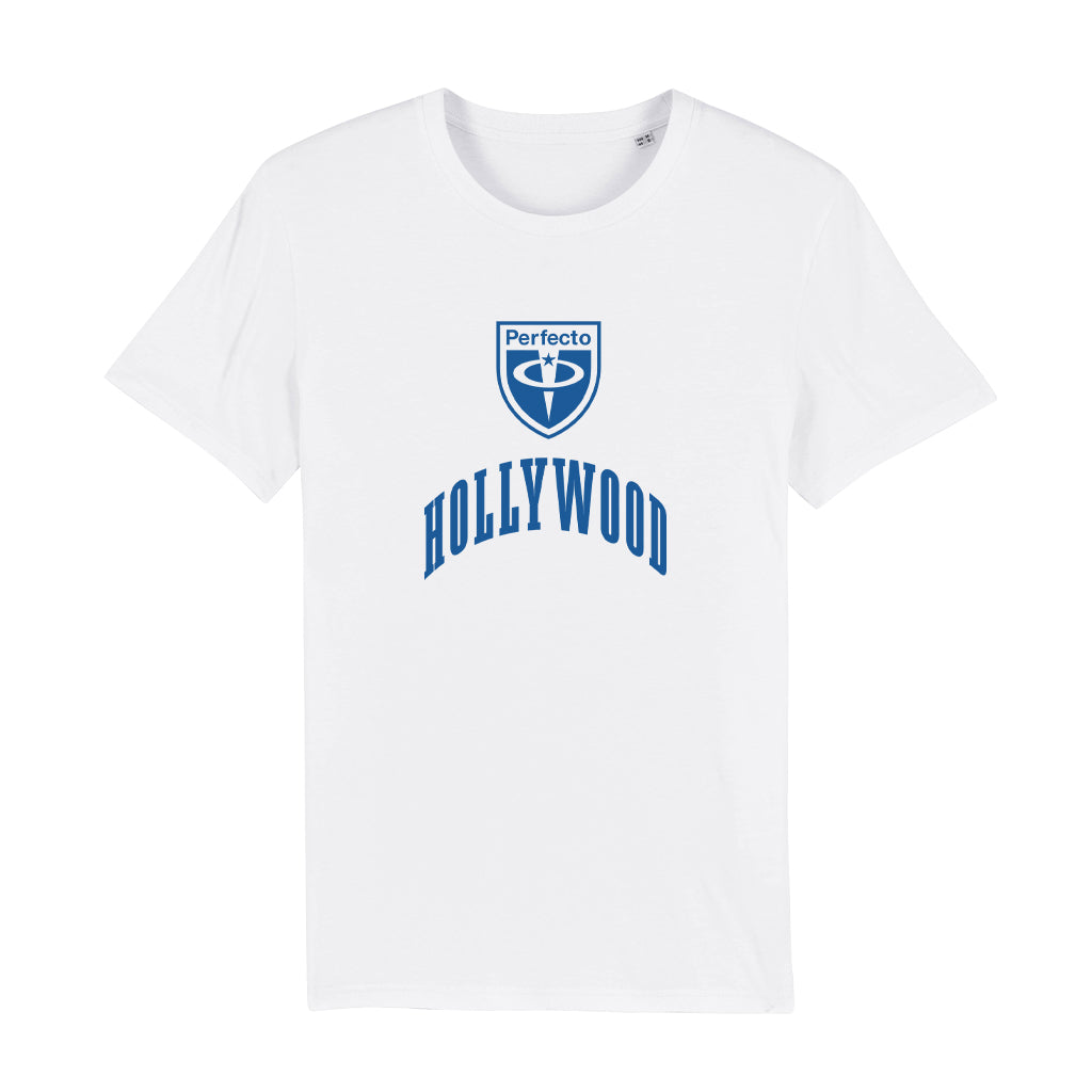 Paul Oakenfold Perfecto Records Hollywood Varsity Style Unisex T-Shirt-Paul Oakenfold-Essential Republik