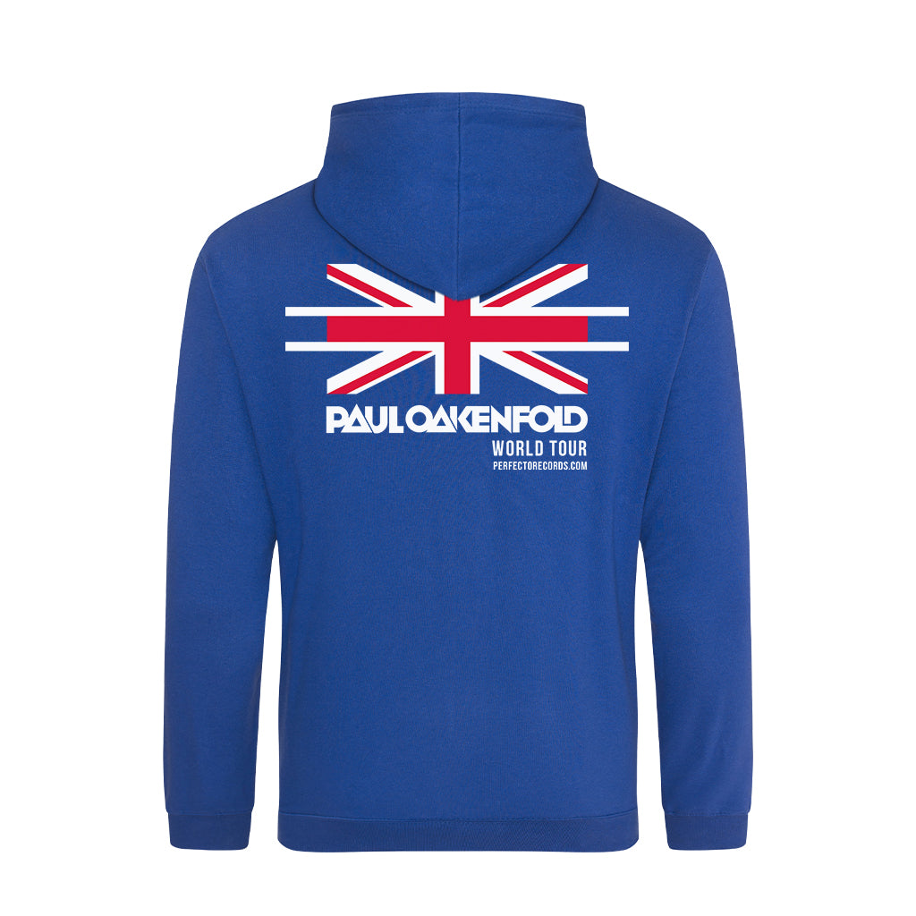 Paul Oakenfold World Tour White And Red Unisex Hooded Sweatshirt-Paul Oakenfold-Essential Republik