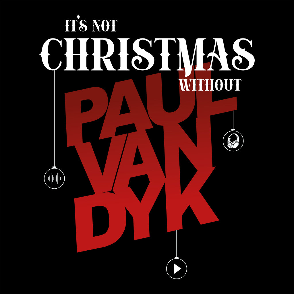 Paul van Dyk Red Christmas Logo Unisex Organic T-Shirt-Paul van Dyk-Essential Republik