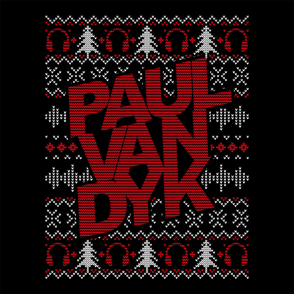 Paul van Dyk Red Christmas Knit Pattern Mug-Paul van Dyk-Essential Republik