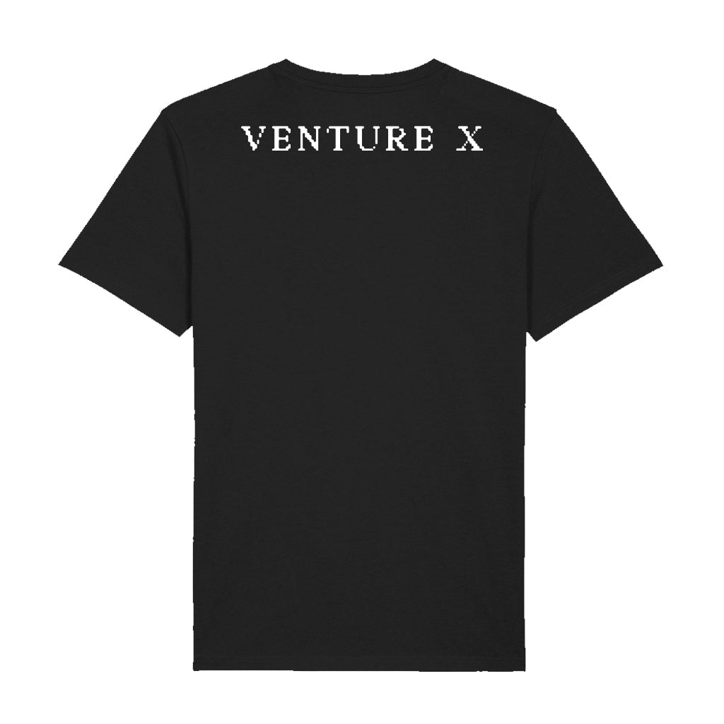 VENTURE X White Logo Unisex Organic T-Shirt-Paul van Dyk-Essential Republik