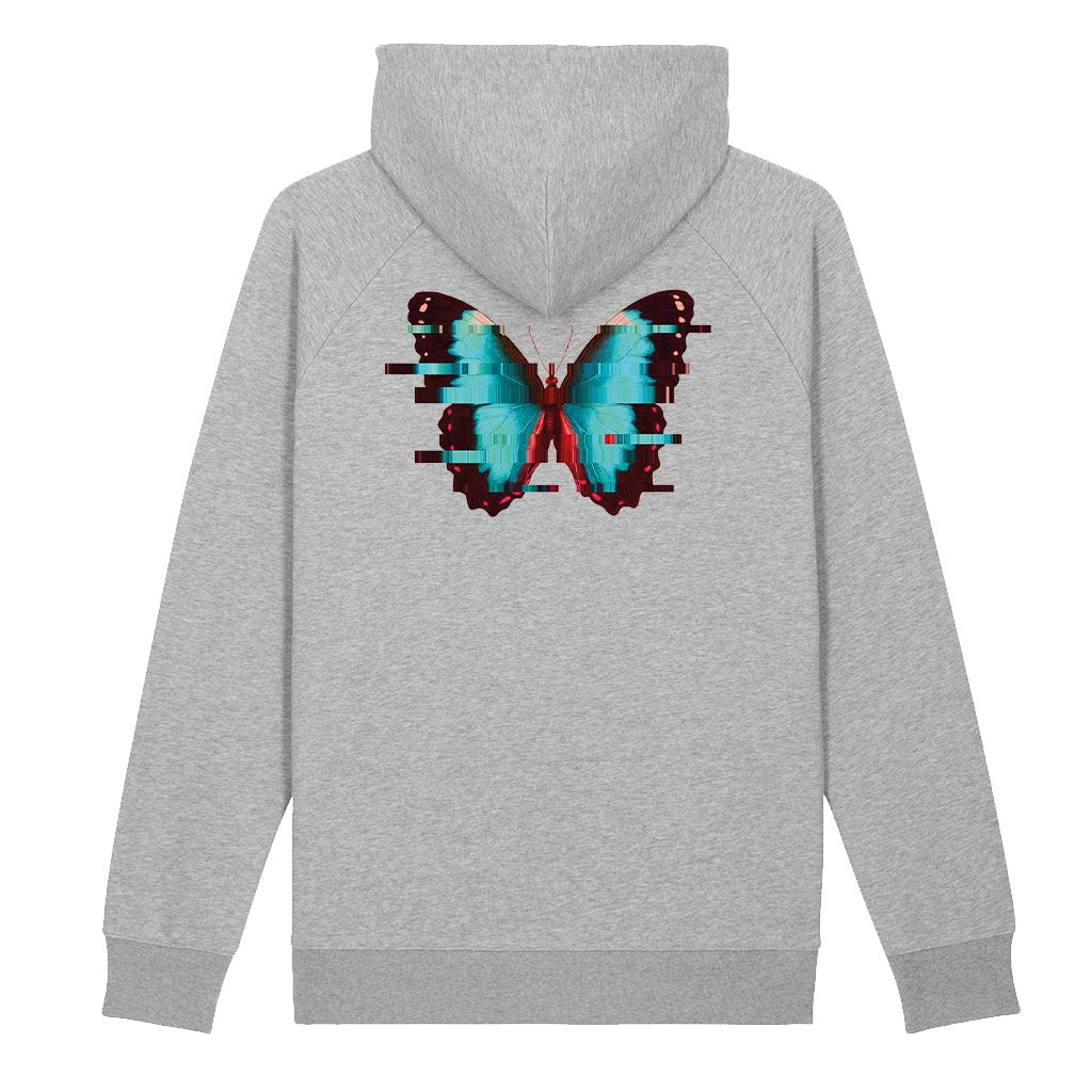 Daytime Butterfly Front And Back Print Unisex Flyer Iconic Hoodie-Renaissance-Essential Republik