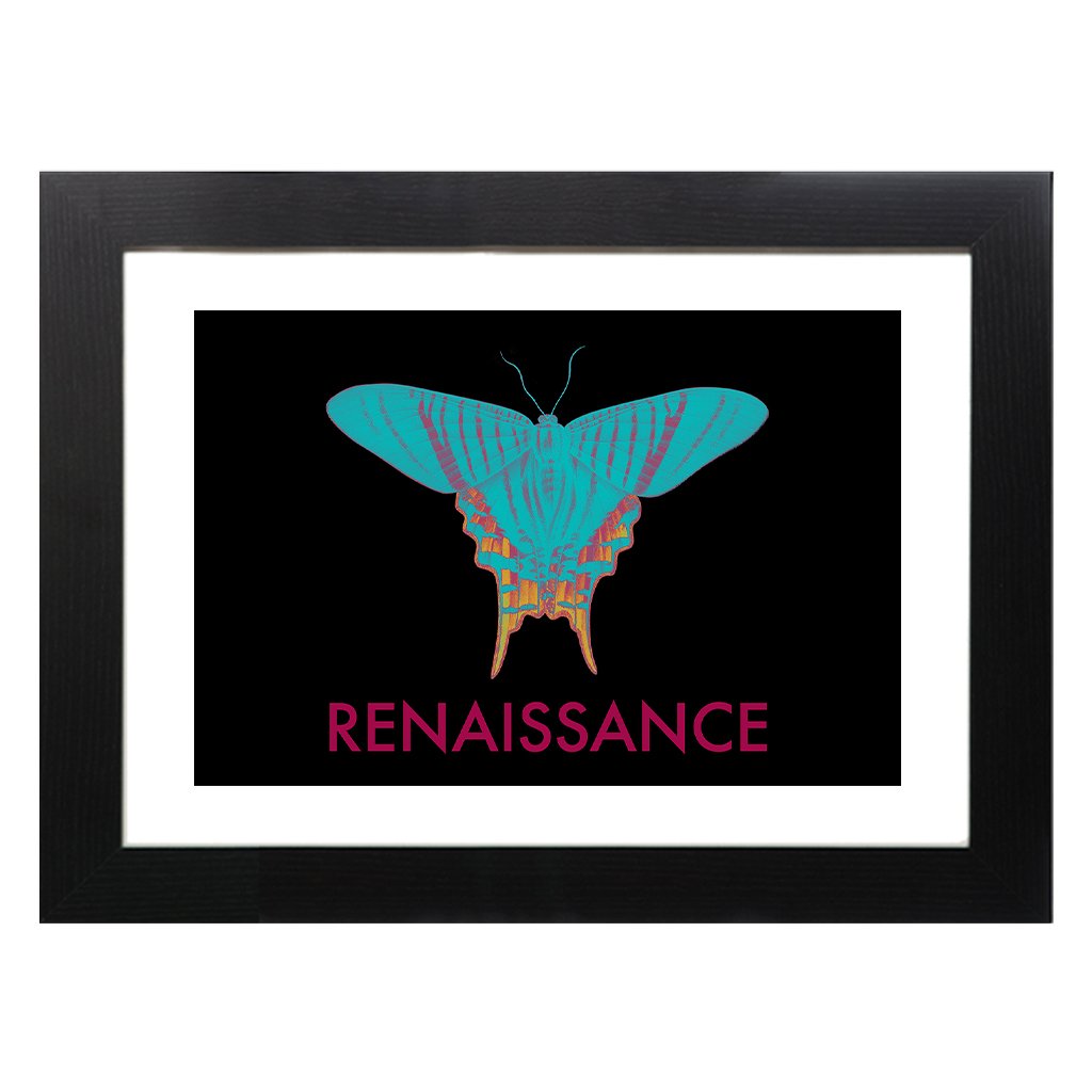 Renaissance Garden Of Peace Butterfly A3 Framed Print-Renaissance-Essential Republik