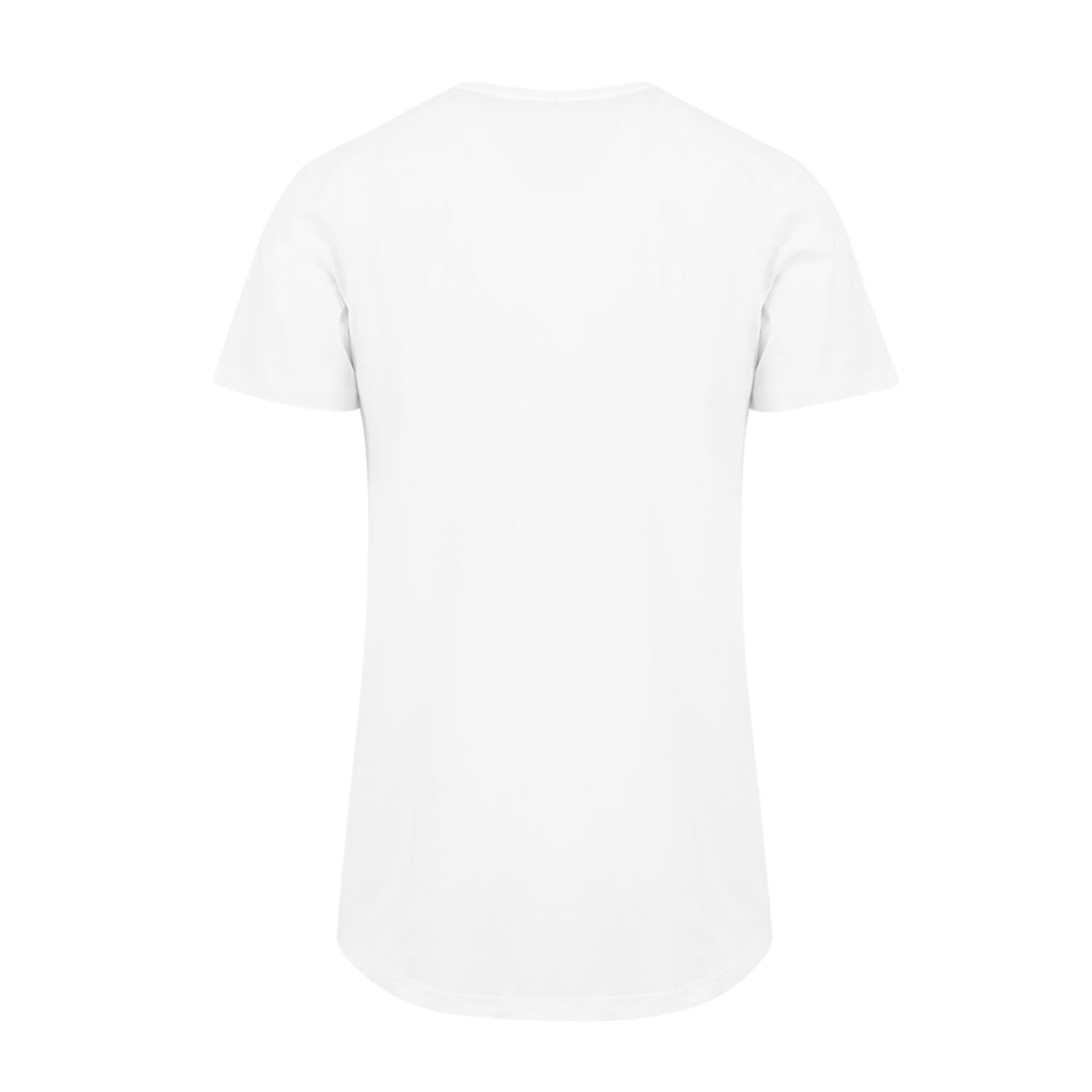 SAYTEK Maroon Logo Men's Shaped Long T-Shirt-SAYTEK-Essential Republik