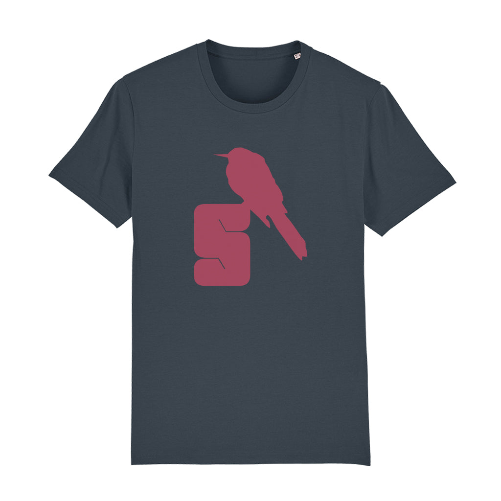 SAYTEK Rose Red S Logo Unisex Organic T-Shirt-SAYTEK-Essential Republik