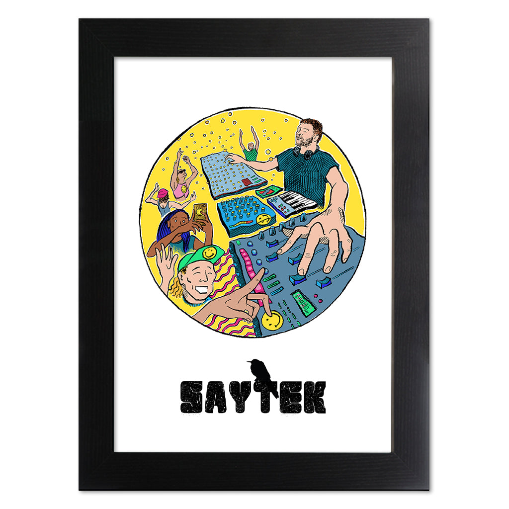 20 Years Of SAYTEK Yellow Version A3 Print (framed or unframed)-SAYTEK-Essential Republik