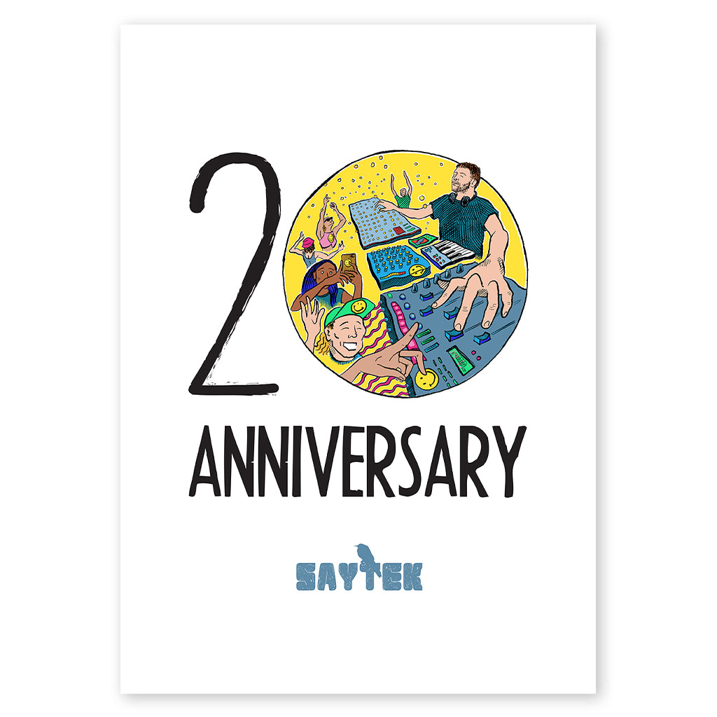 SAYTEK 20th Anniversary Yellow Version A3 Print (framed or unframed)-SAYTEK-Essential Republik