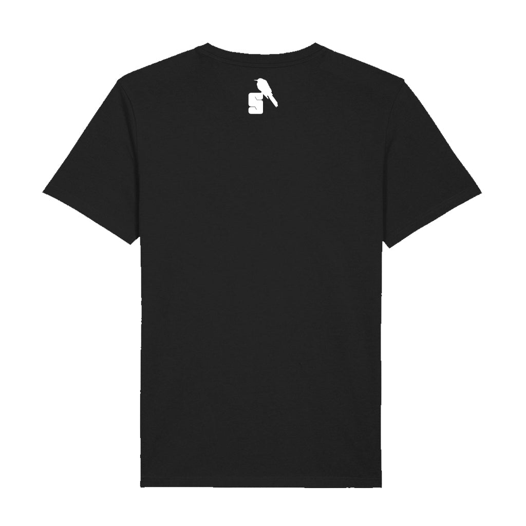 SAYTEK White Logo Front And Back Print Unisex Organic T-Shirt-SAYTEK-Essential Republik