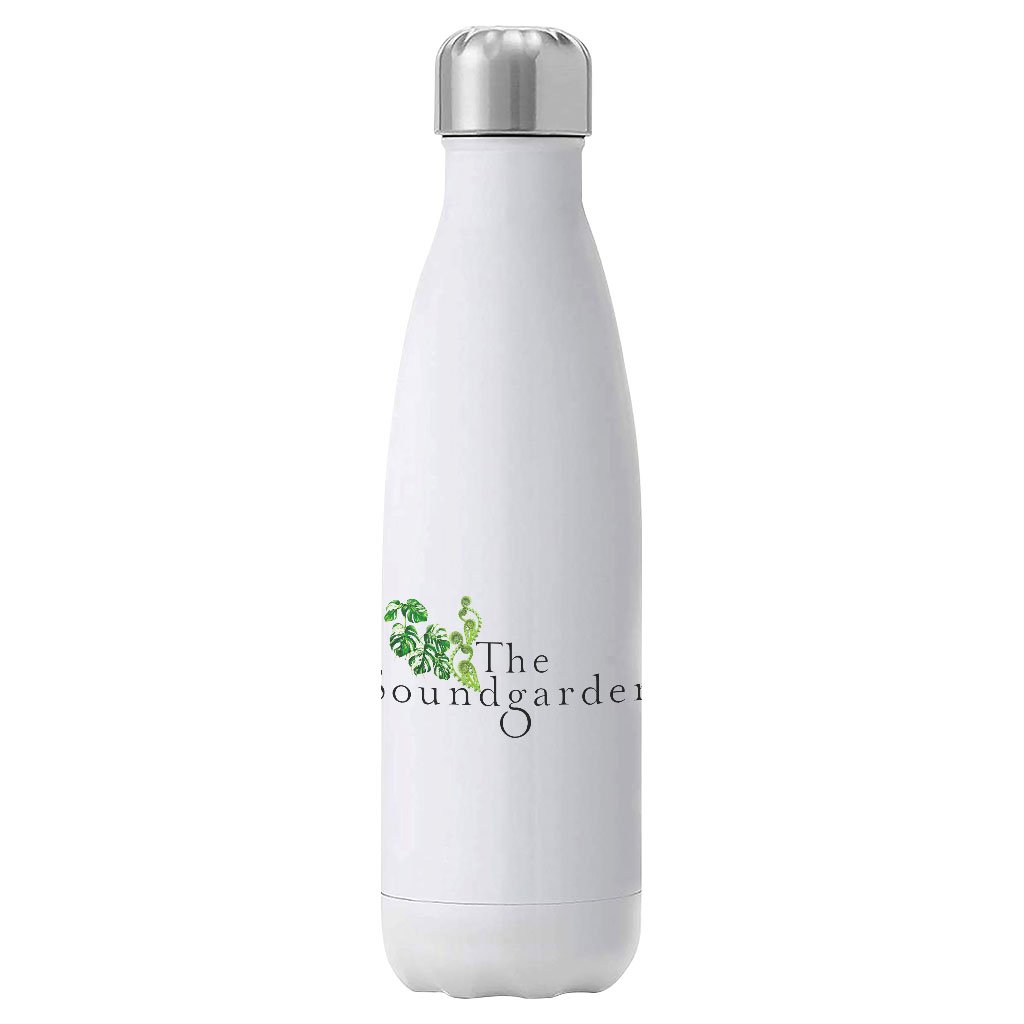 The Soundgarden Black Logo With Foliage Insulated Stainless Steel Water Bottle-The Soundgarden-Essential Republik