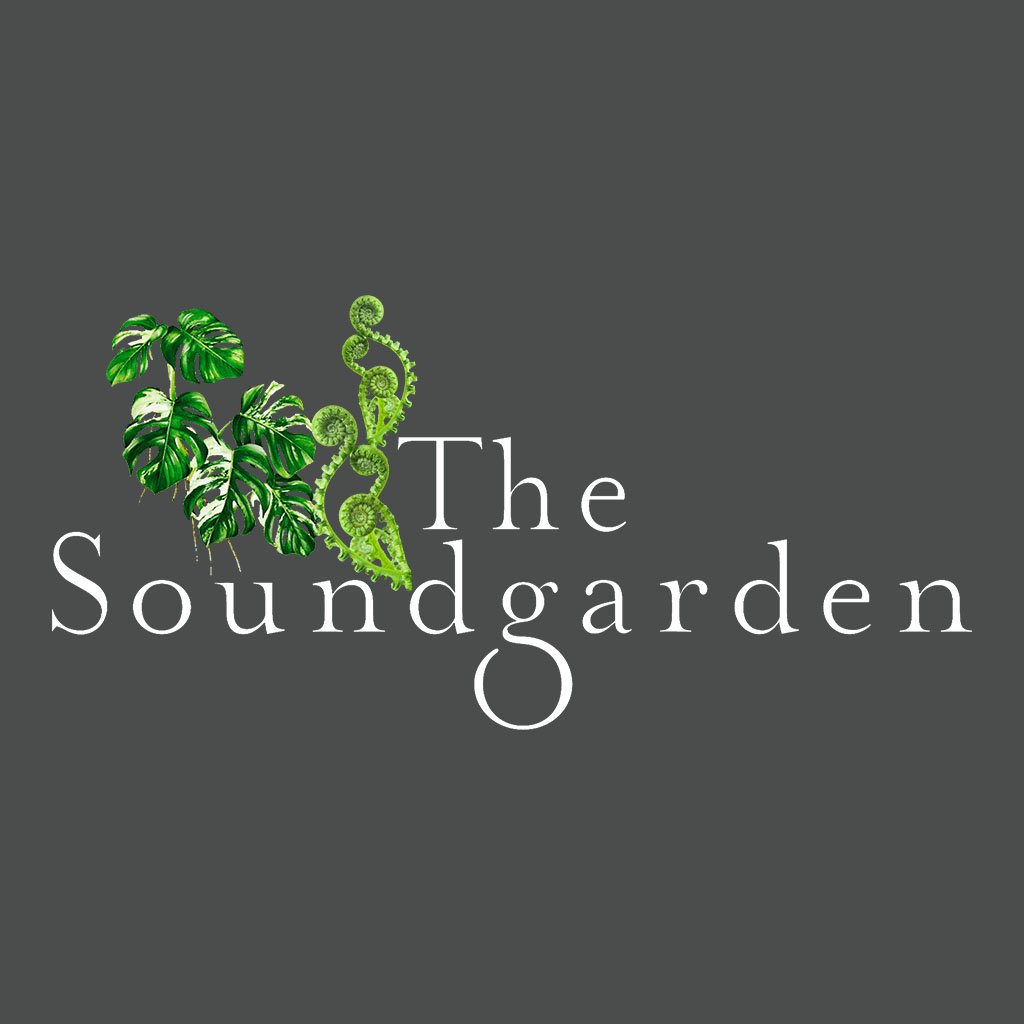 The Soundgarden White Logo With Foliage Women's Iconic Vest-The Soundgarden-Essential Republik