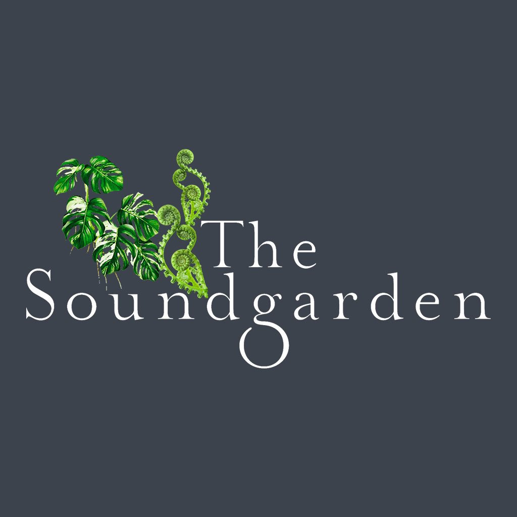 The Soundgarden White Logo With Foliage Unisex Cruiser Iconic Hoodie-The Soundgarden-Essential Republik