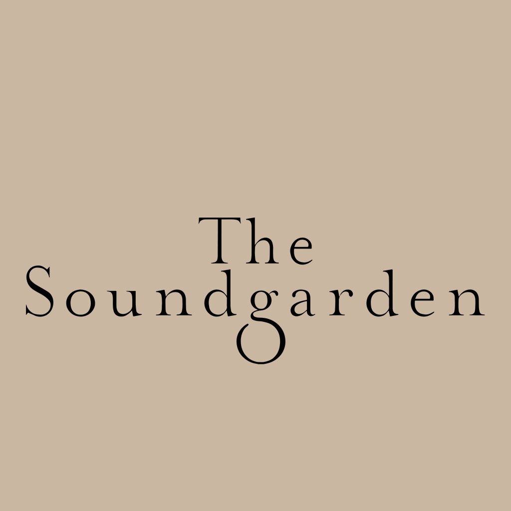 The Soundgarden Black Logo With Foliage Front And Back Print Unisex Organic T-Shirt-The Soundgarden-Essential Republik