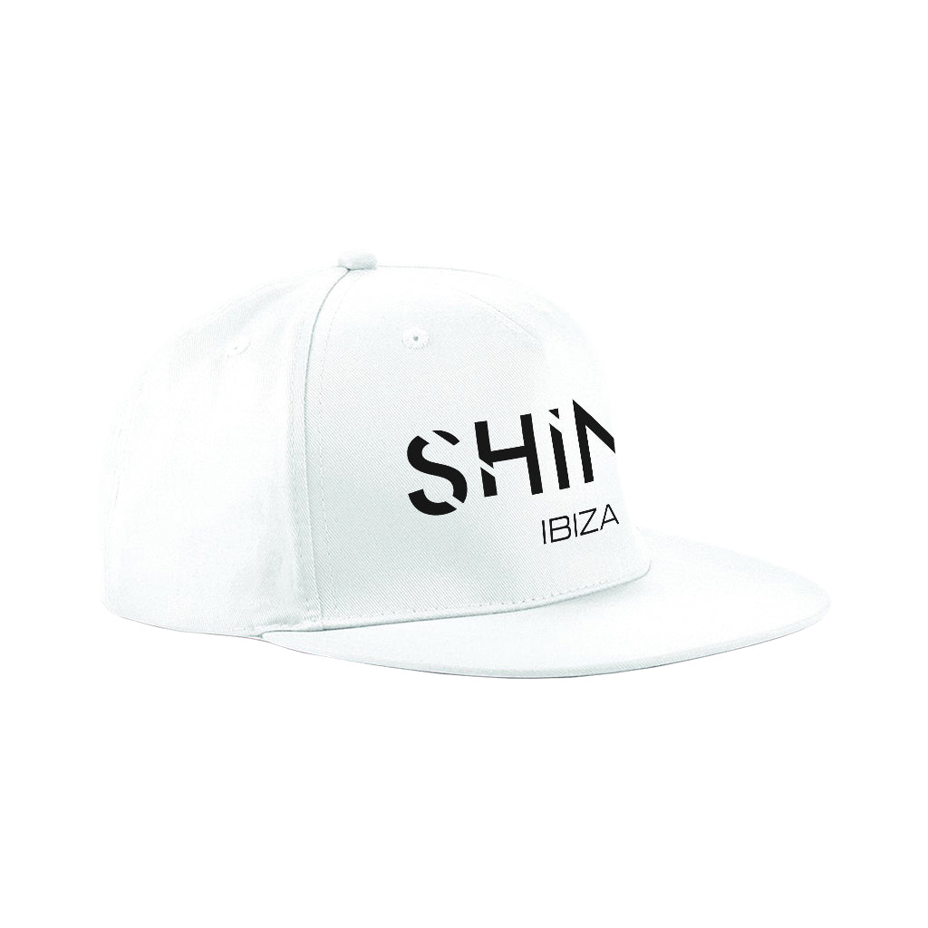 Shine Ibiza Black Logo Snapback Rapper Cap-Shine-Essential Republik