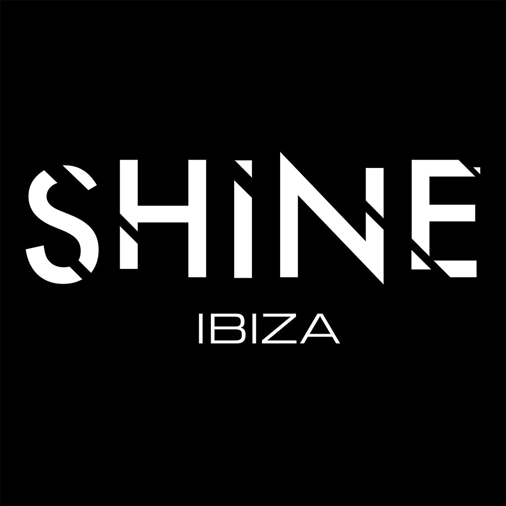 Shine Ibiza White Logo Cruiser Iconic Hoodie-Shine-Essential Republik