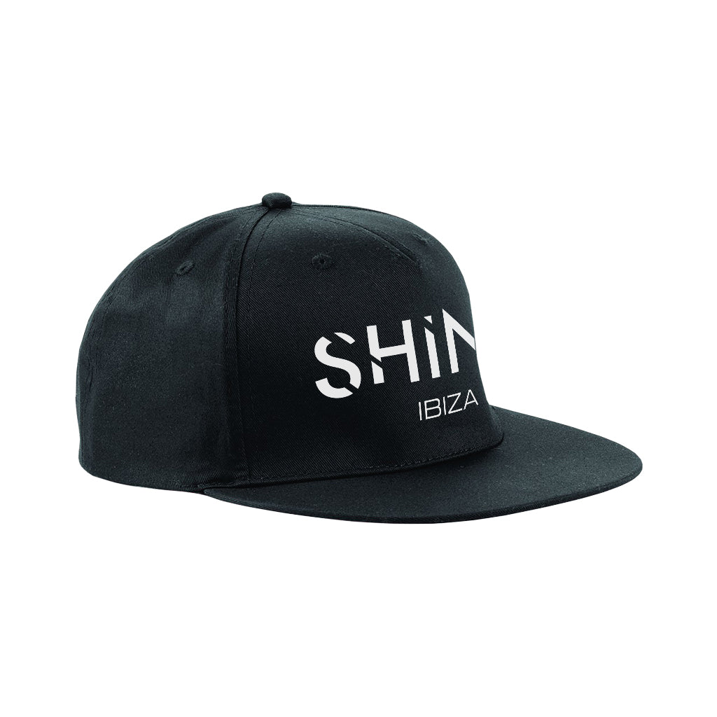 Shine Ibiza White Logo Snapback Rapper Cap-Shine-Essential Republik