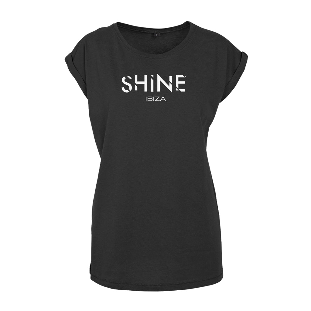 Shine Ibiza White Logo Women's Casual T-Shirt-Shine-Essential Republik