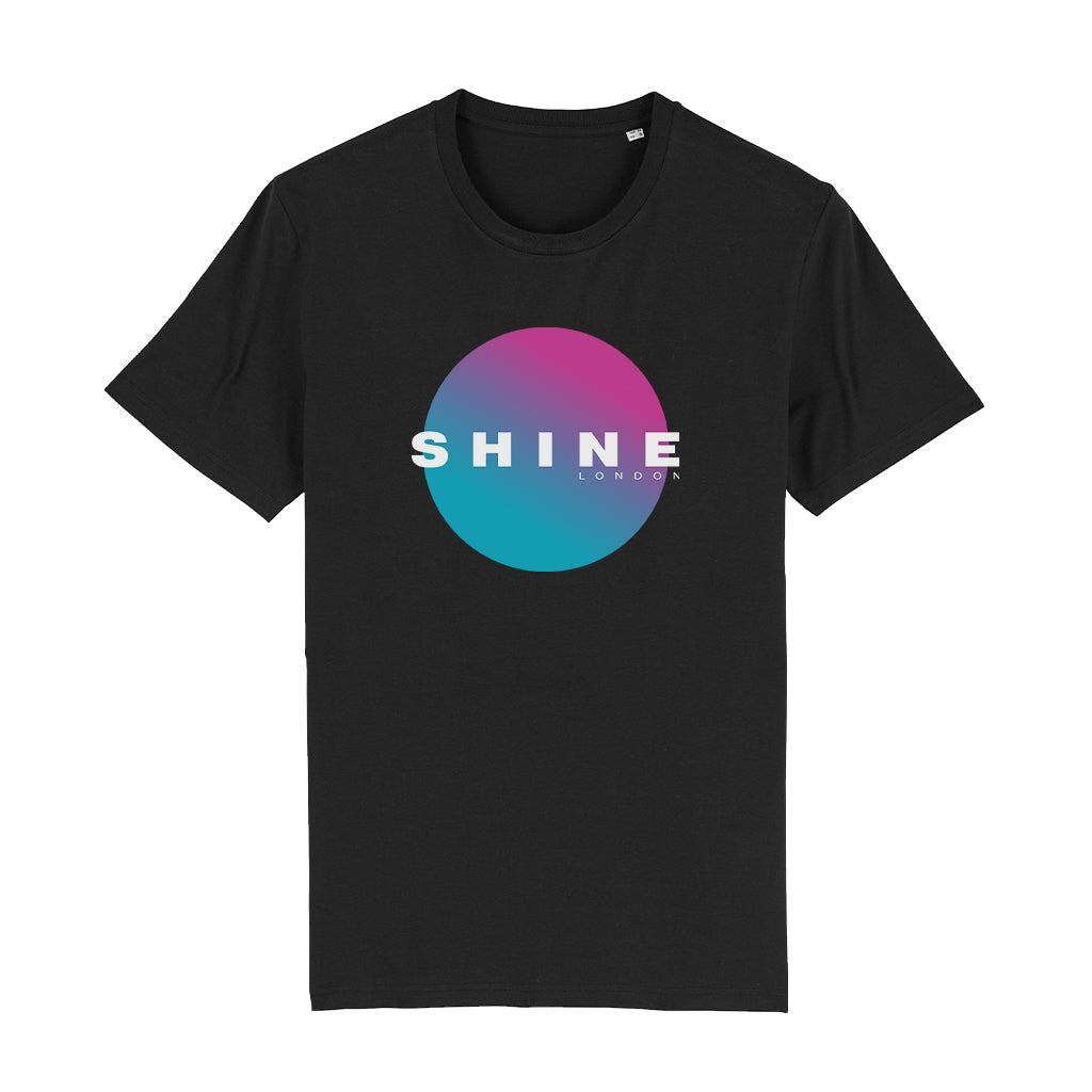 Shine London Multicoloured Circle Logo Unisex Organic T-Shirt-Shine-Essential Republik