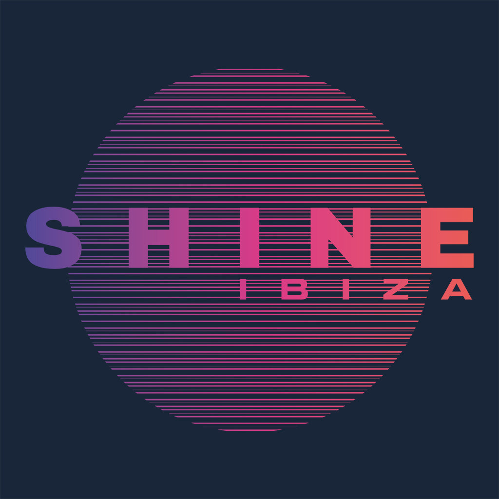 Shine Ibiza Multicoloured Circle Logo Front And Back Print Men's Heavy Oversized T-Shirt-Shine-Essential Republik
