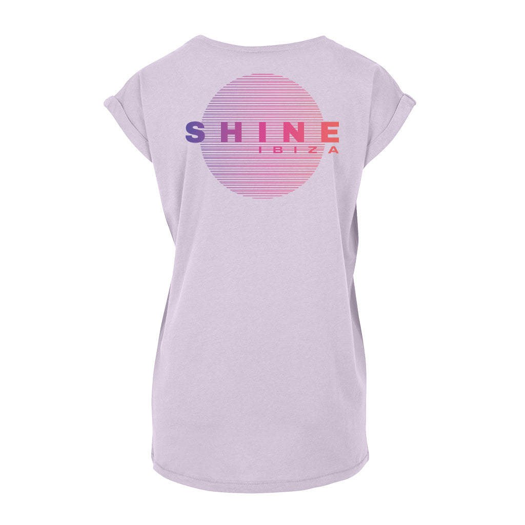 Shine Ibiza Multicoloured Circle Logo Front And Back Print Women's Casual T-Shirt-Shine-Essential Republik
