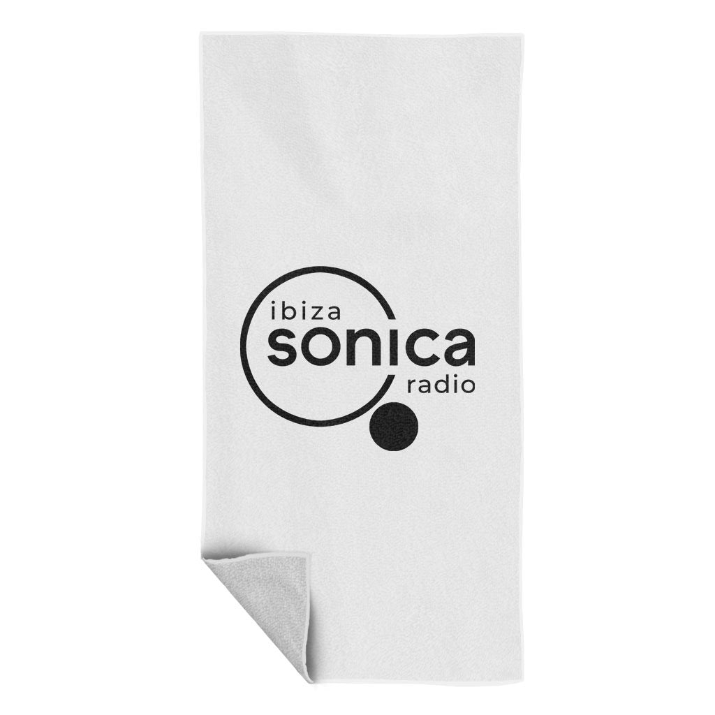 Sonica Black Logo Beach Towel-Sonica-Essential Republik