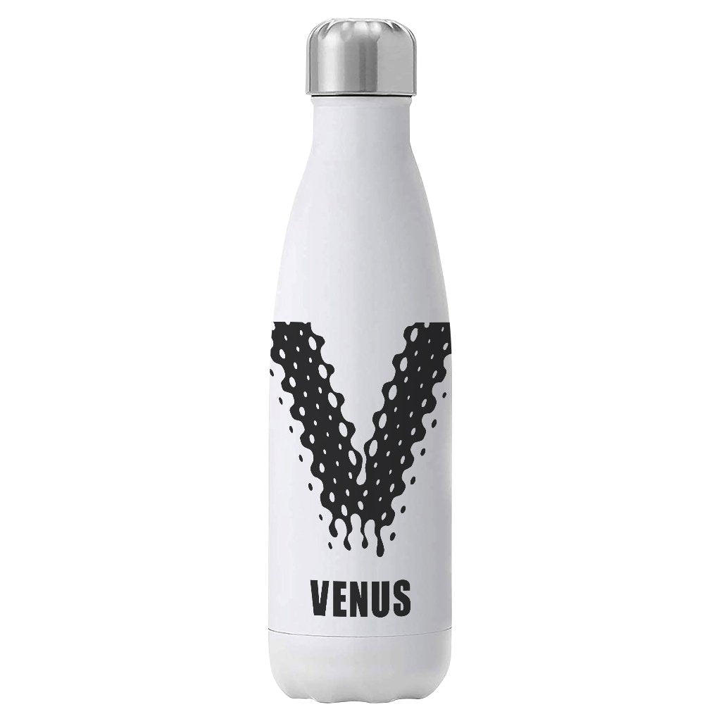 Venus Black Logo Insulated Stainless Steel Water Bottle-Venus-Essential Republik