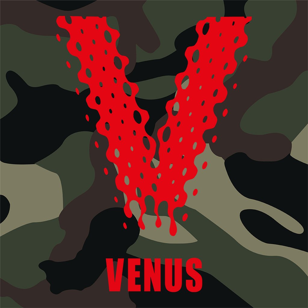 Venus Red Logo Camouflage Woven Tote Bag-Venus-Essential Republik