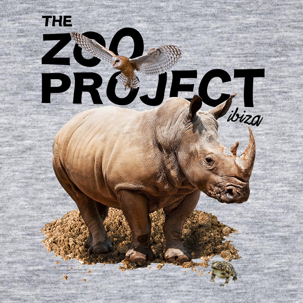 Rhinoceros Owl And Toad Black Text Women's Casual T-Shirt-The Zoo Project-Essential Republik