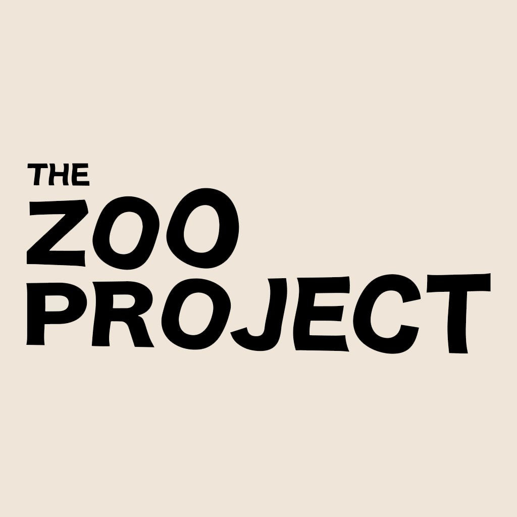 The Zoo Project Black Logo Woven Tote Bag-The Zoo Project-Essential Republik