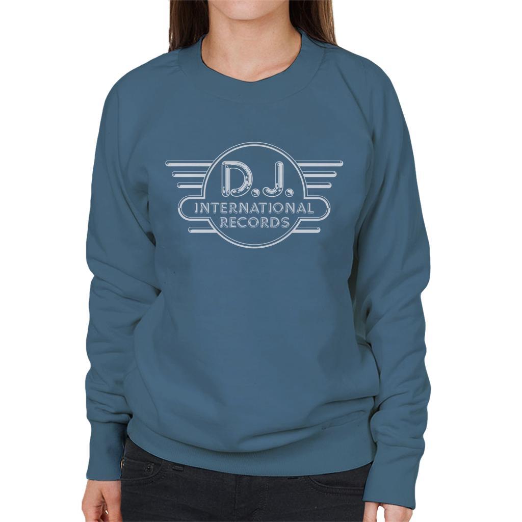 DJ International Records Logo Women's Sweatshirt-DJ International-Essential Republik