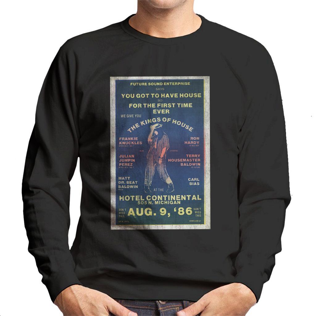DJ International Kings Of House '86 Poster Men's Sweatshirt-DJ International-Essential Republik