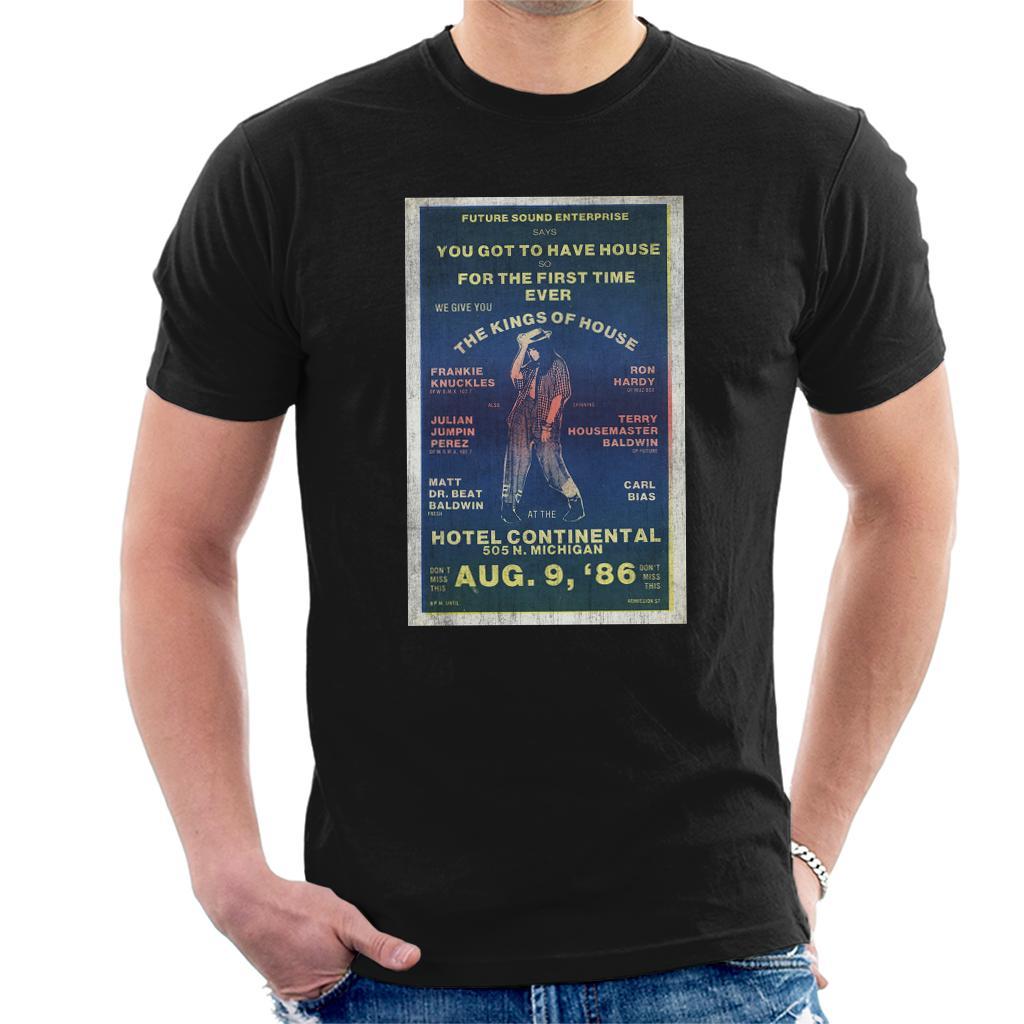 DJ International Kings Of House '86 Poster Men's T-Shirt-DJ International-Essential Republik