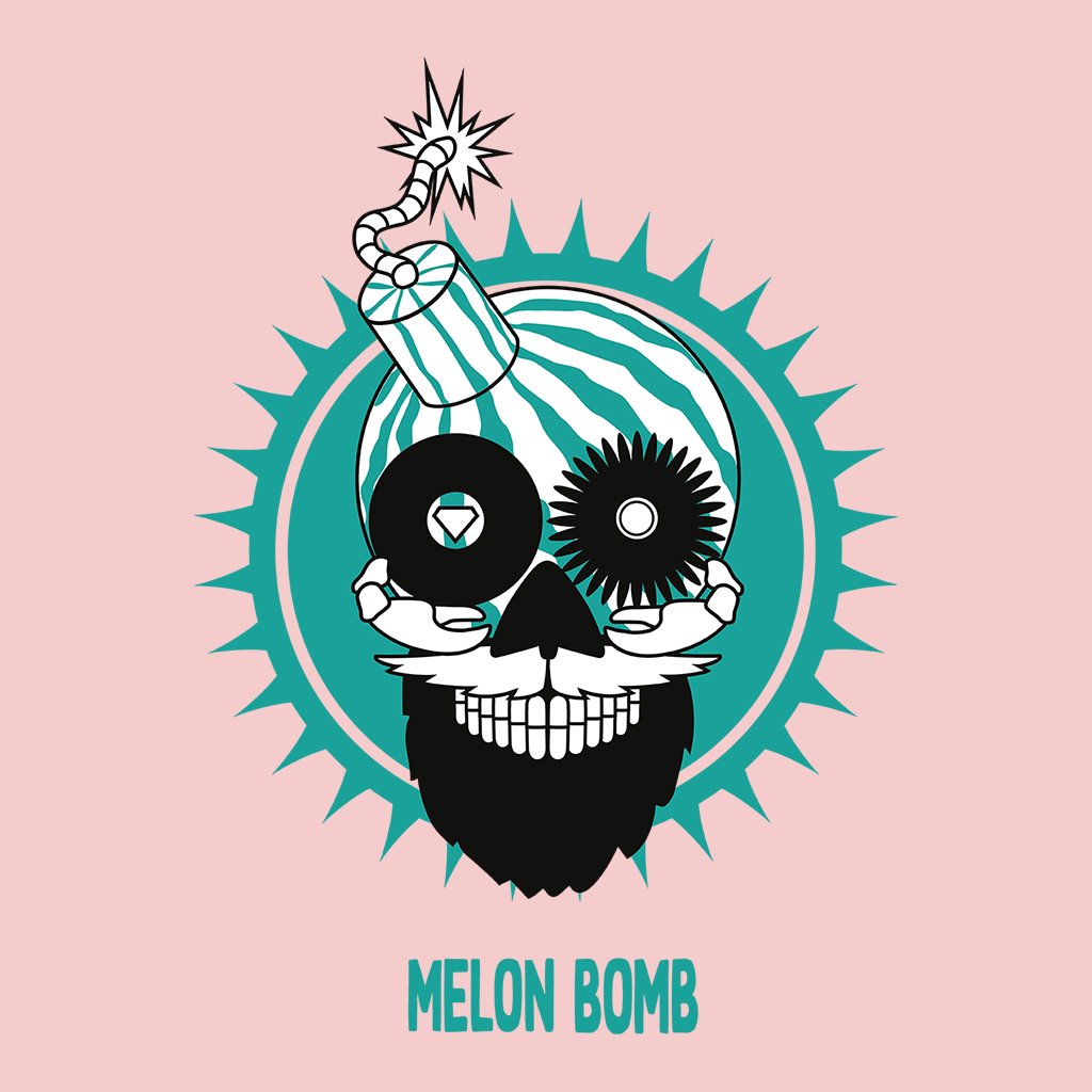 Melon Bomb Logo Kids Organic T-Shirt-Melon Bomb-Essential Republik