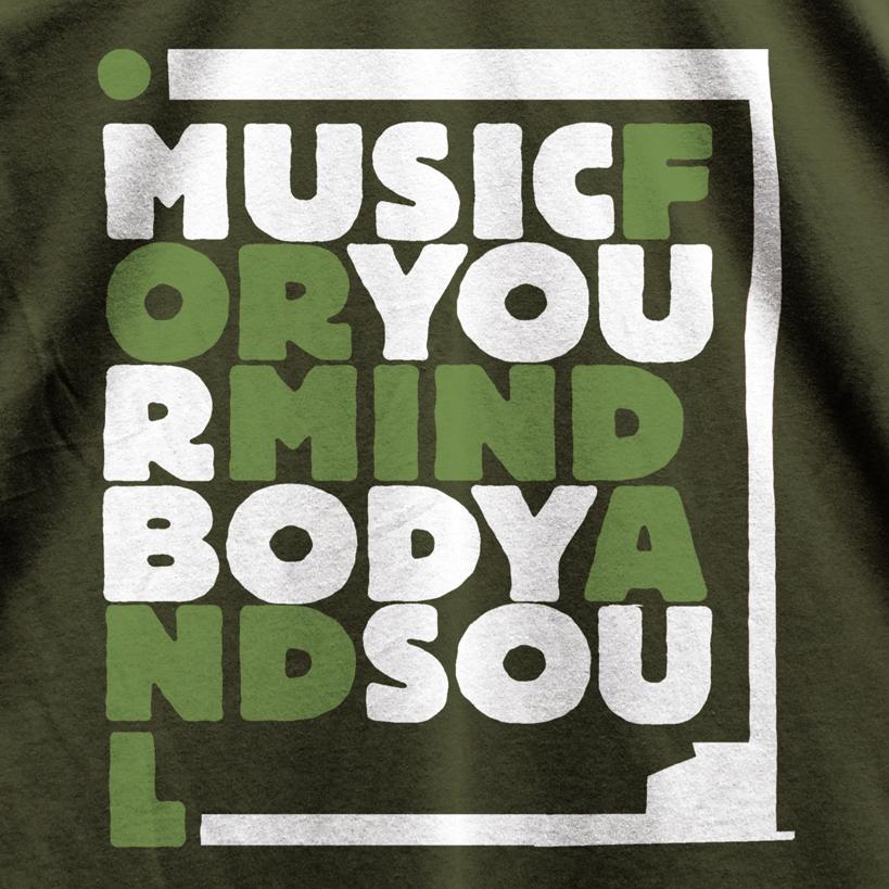 Remix Music For Soul T-Shirt / Khaki-Future Past-Essential Republik