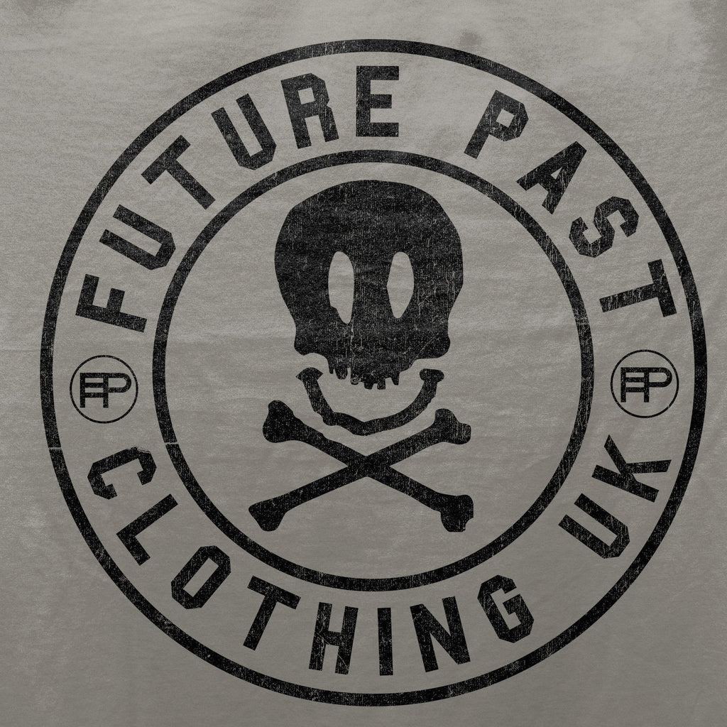 FPC Smiler Skull Logo T-Shirt / Grey-Future Past-Essential Republik