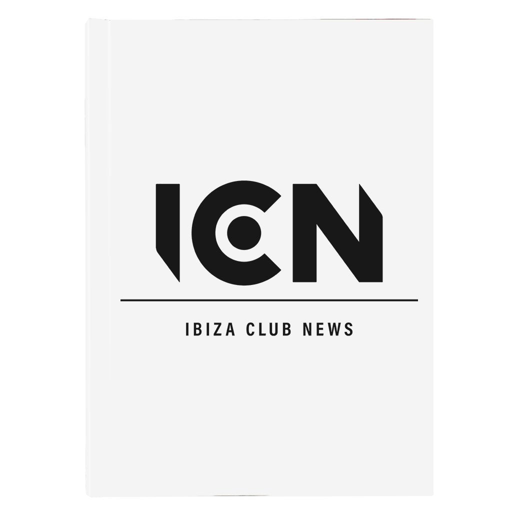 Ibiza Club News Black ICN Logo A5 Hard Cover Notebook-Ibiza Club News-Essential Republik
