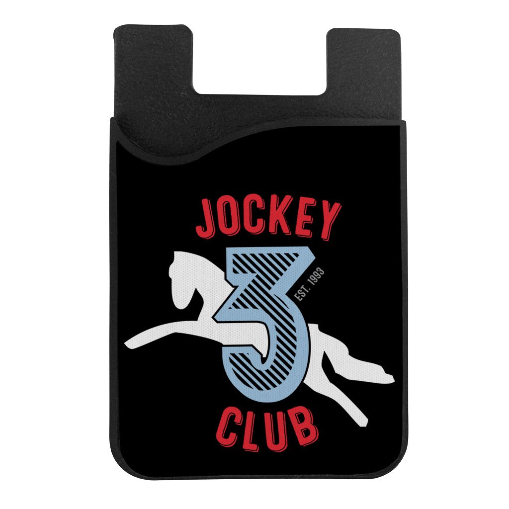 Jockey Club 3 White Logo Phone Card Holder-Jockey Club-Essential Republik